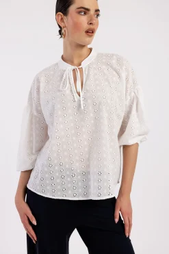 Studio Anneloes Abbie flower embroidery blouse -