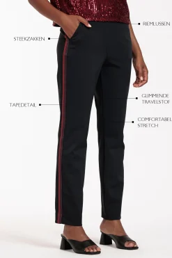 Studio Anneloes Anna shiny bonded trousers -