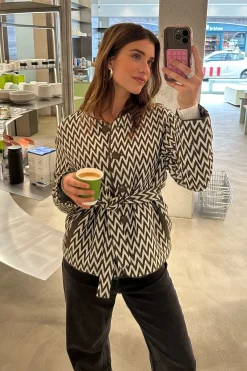 Studio Anneloes Azra zig zag jacket -