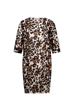 Studio Anneloes Birgit leopard crepe dress -