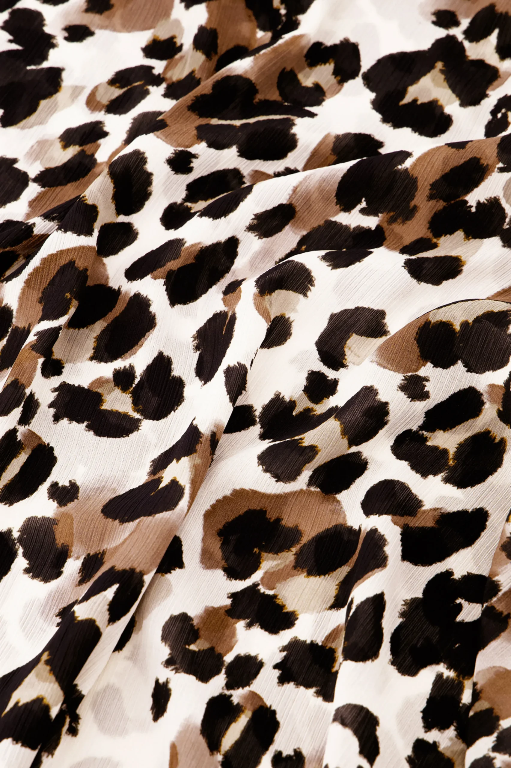Studio Anneloes Birgit leopard crepe dress -