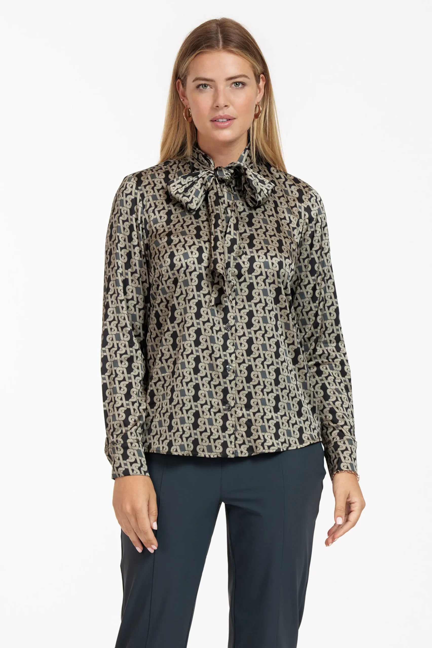 Studio Anneloes Bobby bow signature blouse -