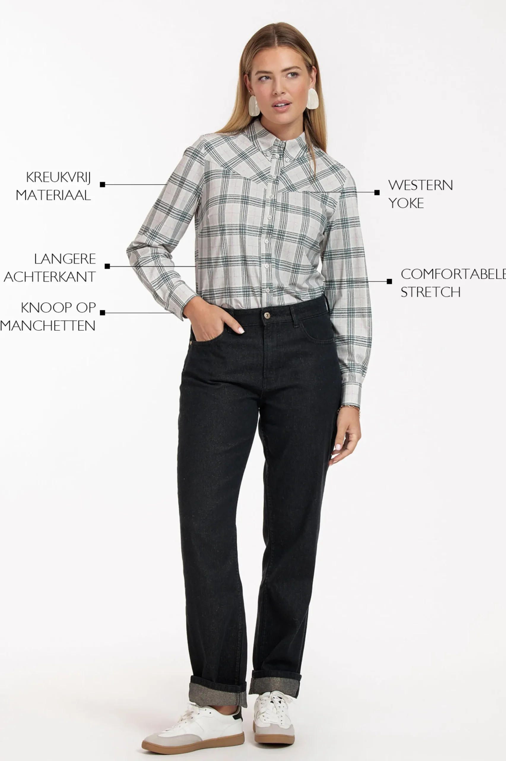 Studio Anneloes Bobby western check blouse -