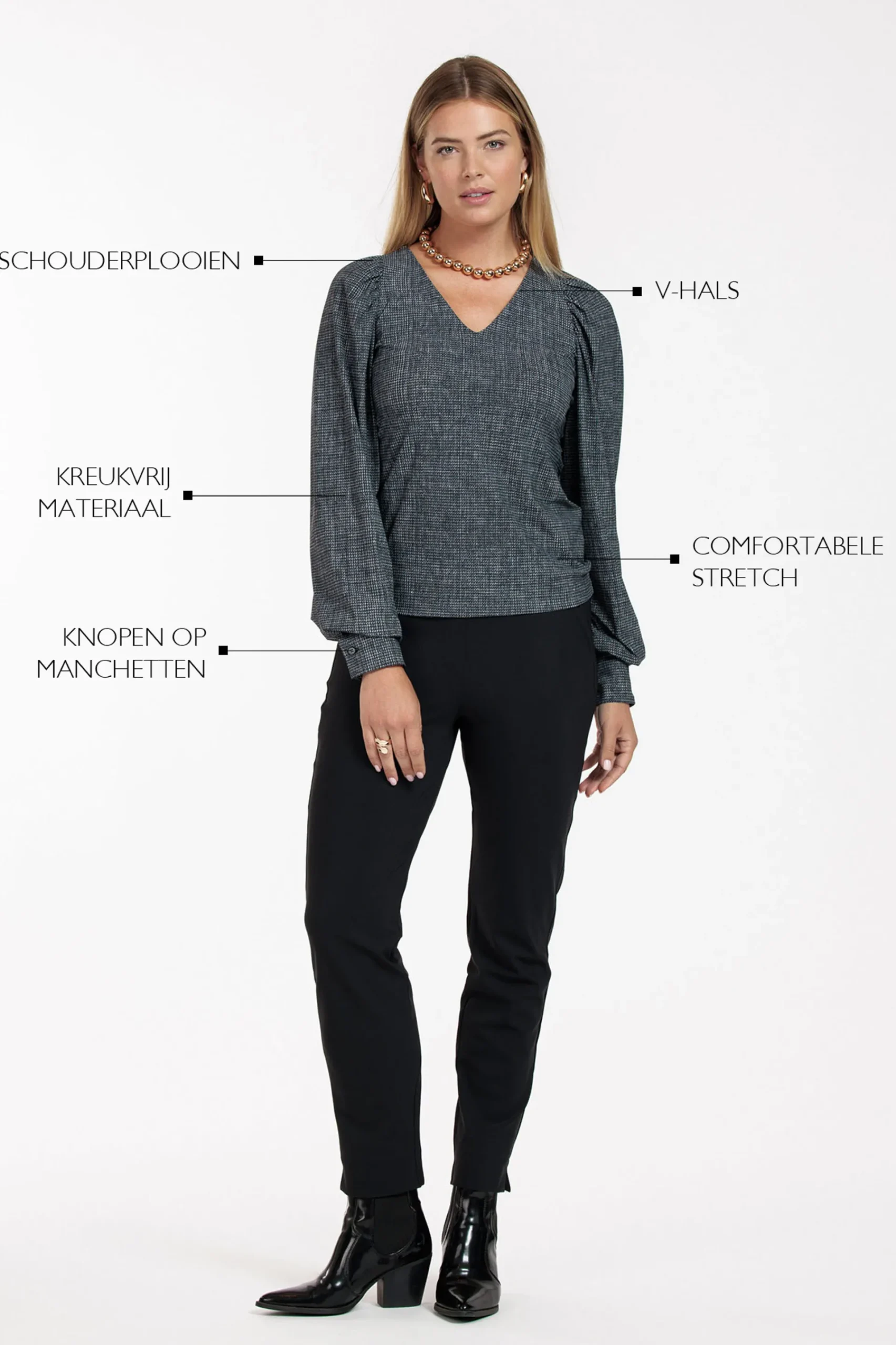 Studio Anneloes Bodi tweed top -