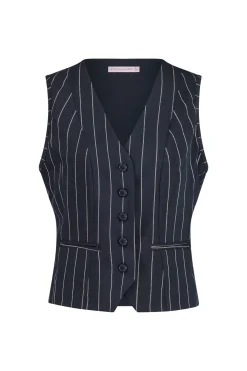 Studio Anneloes Bruno gold stripe gilet -