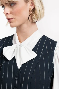 Studio Anneloes Bruno gold stripe gilet -