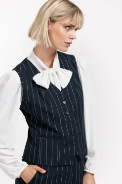 Studio Anneloes Bruno gold stripe gilet -