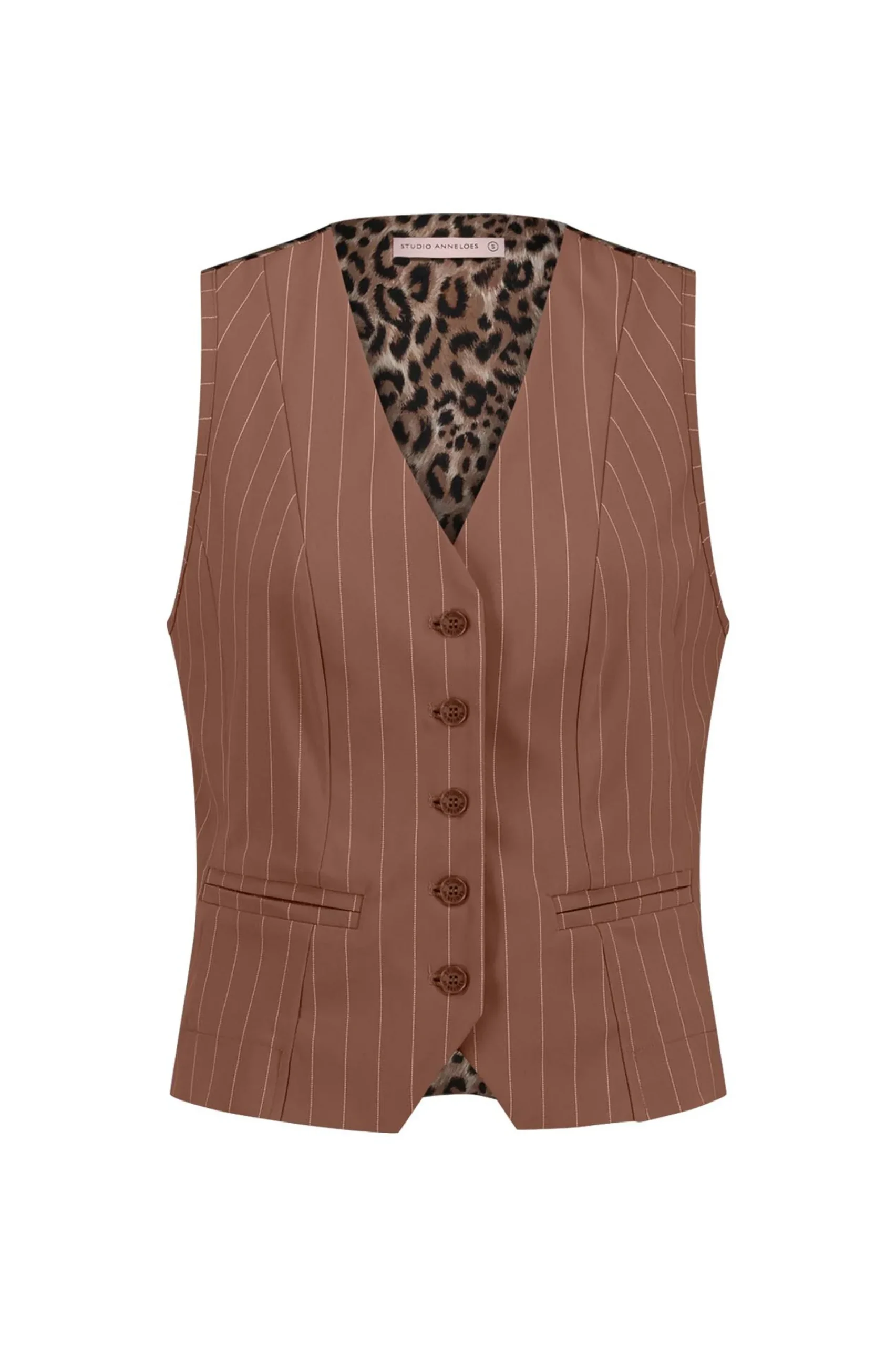 Studio Anneloes Bruno pinstripe gilet -