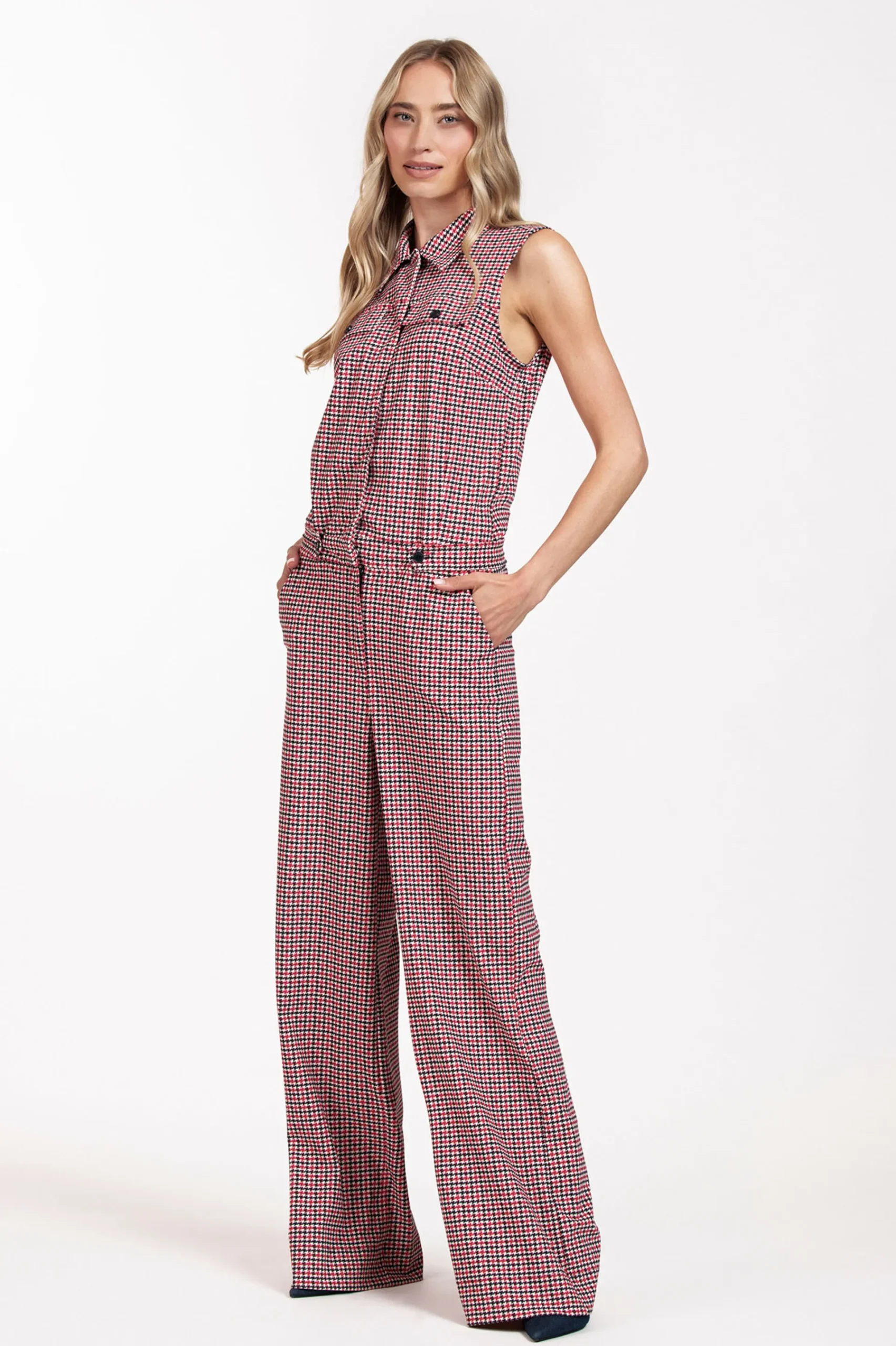 Studio Anneloes Burnice check jumpsuit -