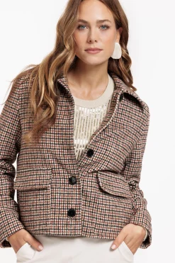 Studio Anneloes Caddy brushed check coat -