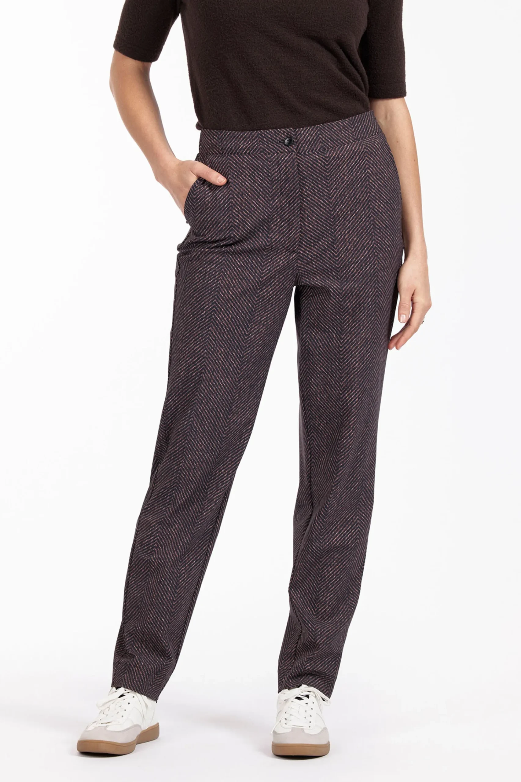 Studio Anneloes Collins herringbone trousers -
