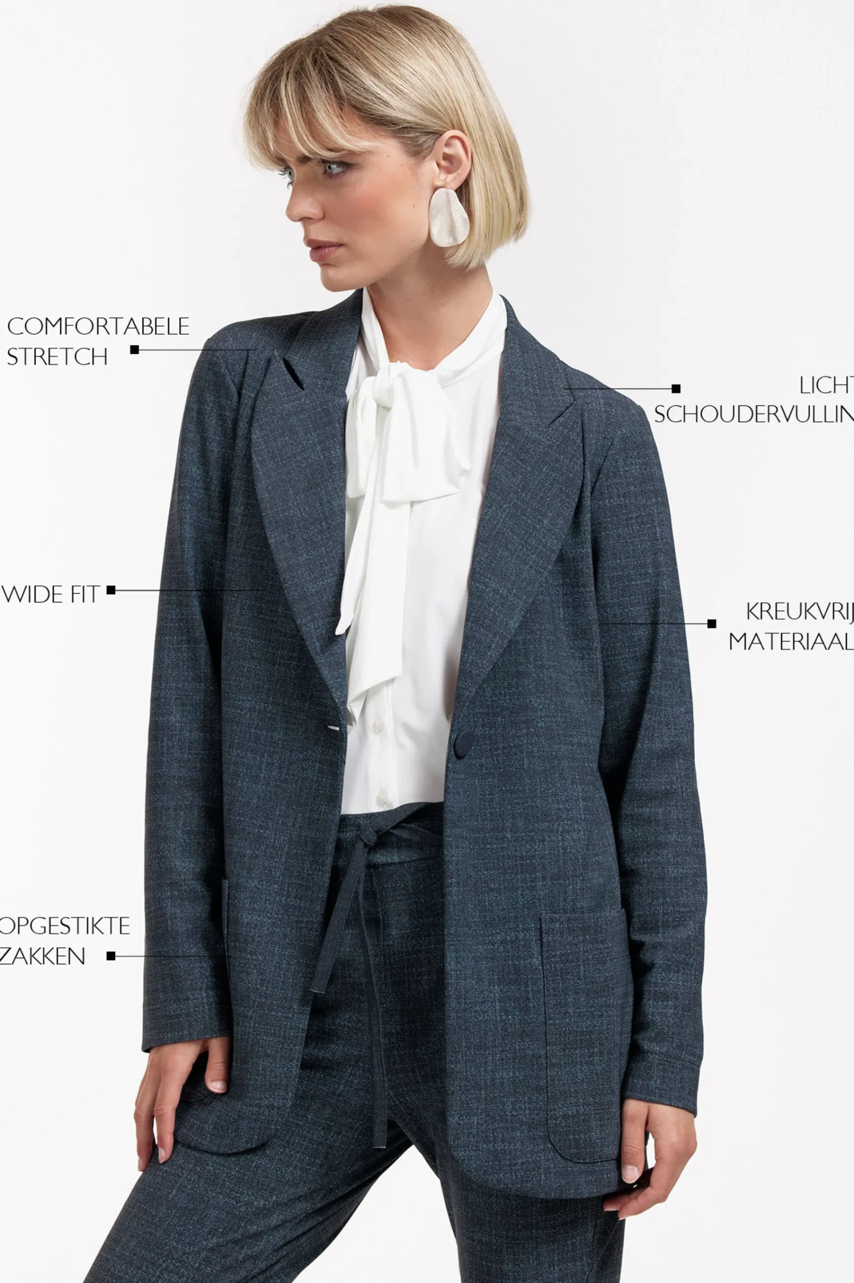 Studio Anneloes Daan bnd dnm tweed blazer -