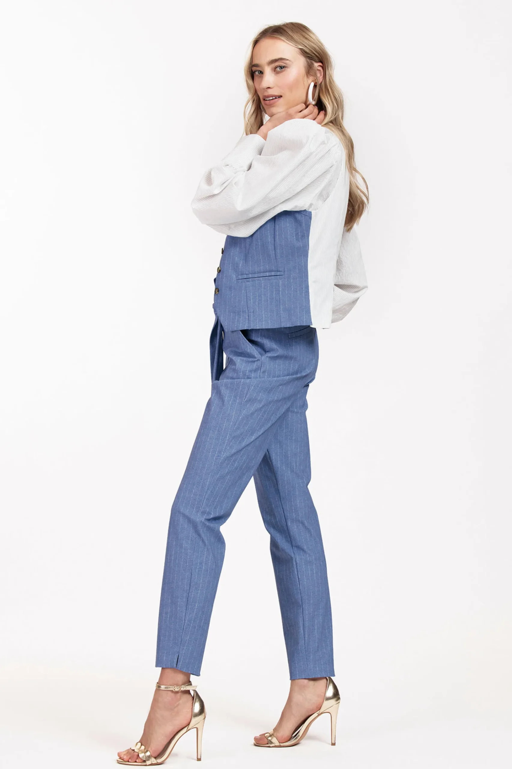 Studio Anneloes Dean pinstripe trousers -