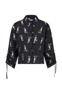 Studio Anneloes Dionne dot panther blouse -