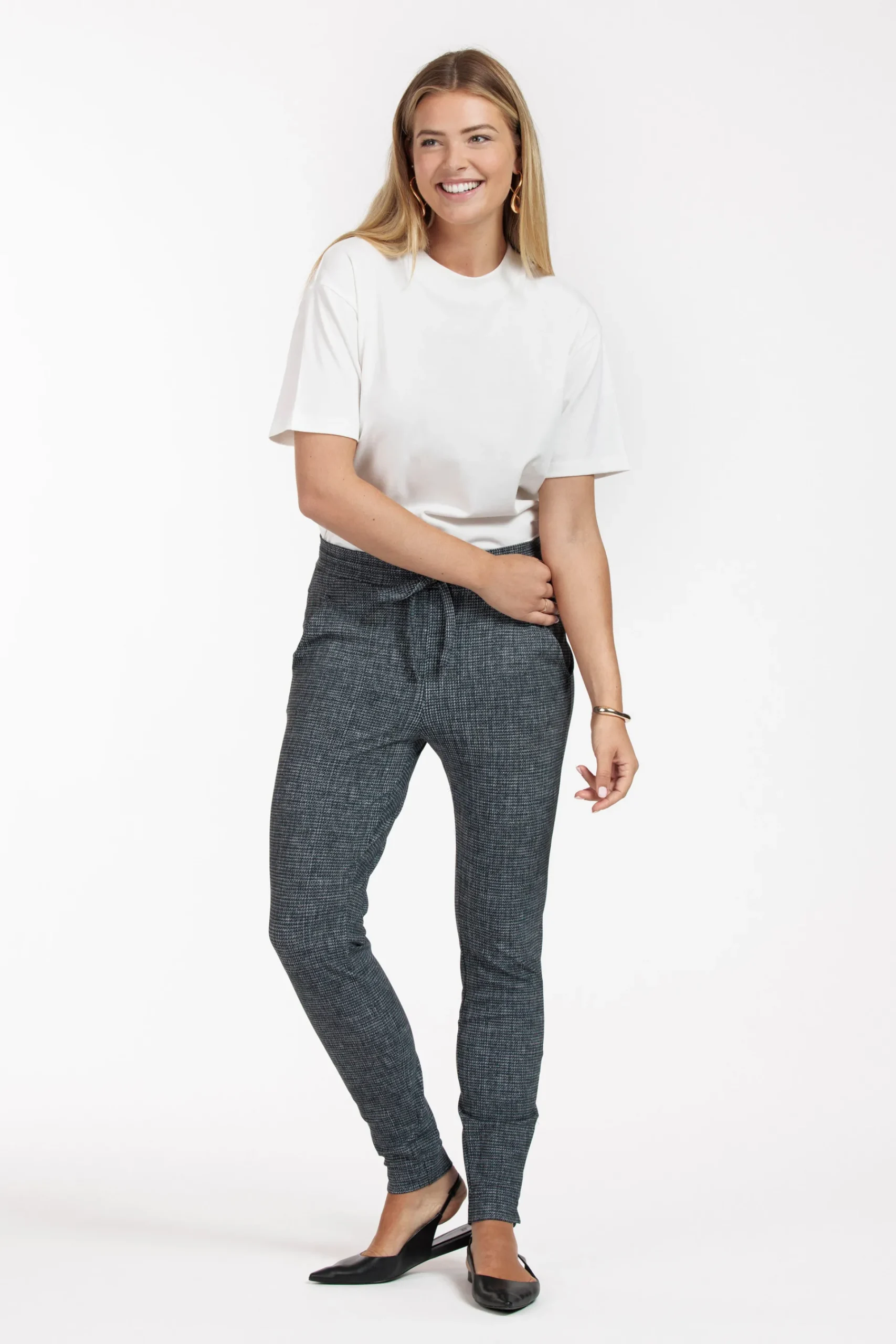 Studio Anneloes Downstairs bnd tweed trousers -