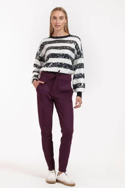 Studio Anneloes Downstairs bonded trousers -