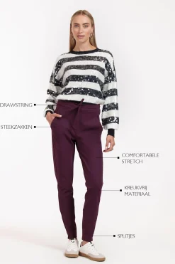 Studio Anneloes Downstairs bonded trousers -