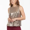 Studio Anneloes Ebony paillet top -