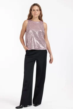 Studio Anneloes Ebony paillet top -