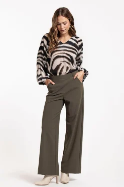 Studio Anneloes Elain zebra crepe top -