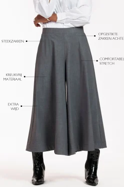 Studio Anneloes Esmeralda grey melee trousers -