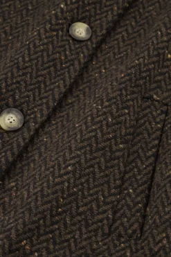 Studio Anneloes Estella wool herringbone coat -