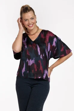 Studio Anneloes Famous satin leopard top -