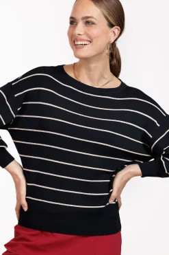 Studio Anneloes Farah stripe lurex pullover -