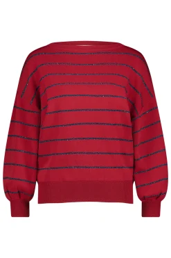 Studio Anneloes Farah stripe lurex pullover -