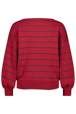 Studio Anneloes Farah stripe lurex pullover -