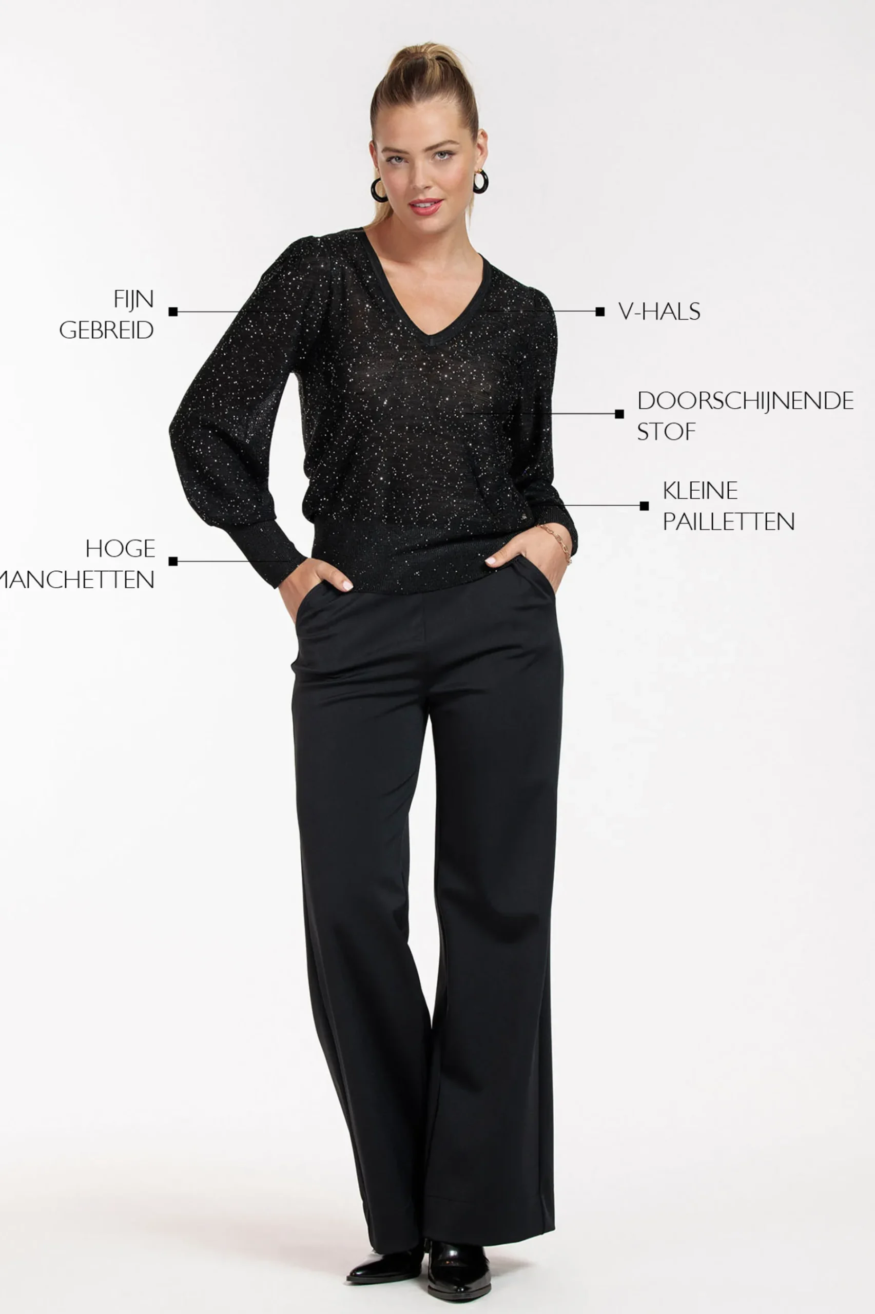 Studio Anneloes Fennie vneck pullover -
