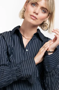 Studio Anneloes Fildeli poplin stripe blouse -