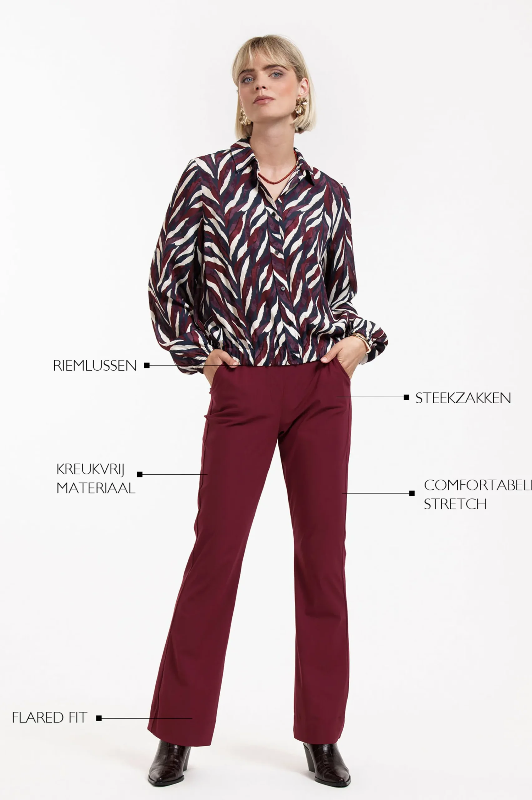 Studio Anneloes Flair bonded trousers -