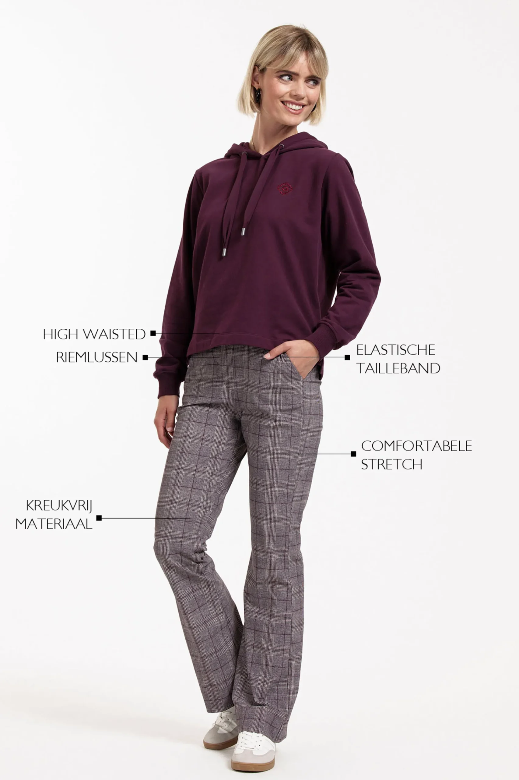 Studio Anneloes Flair check trousers -