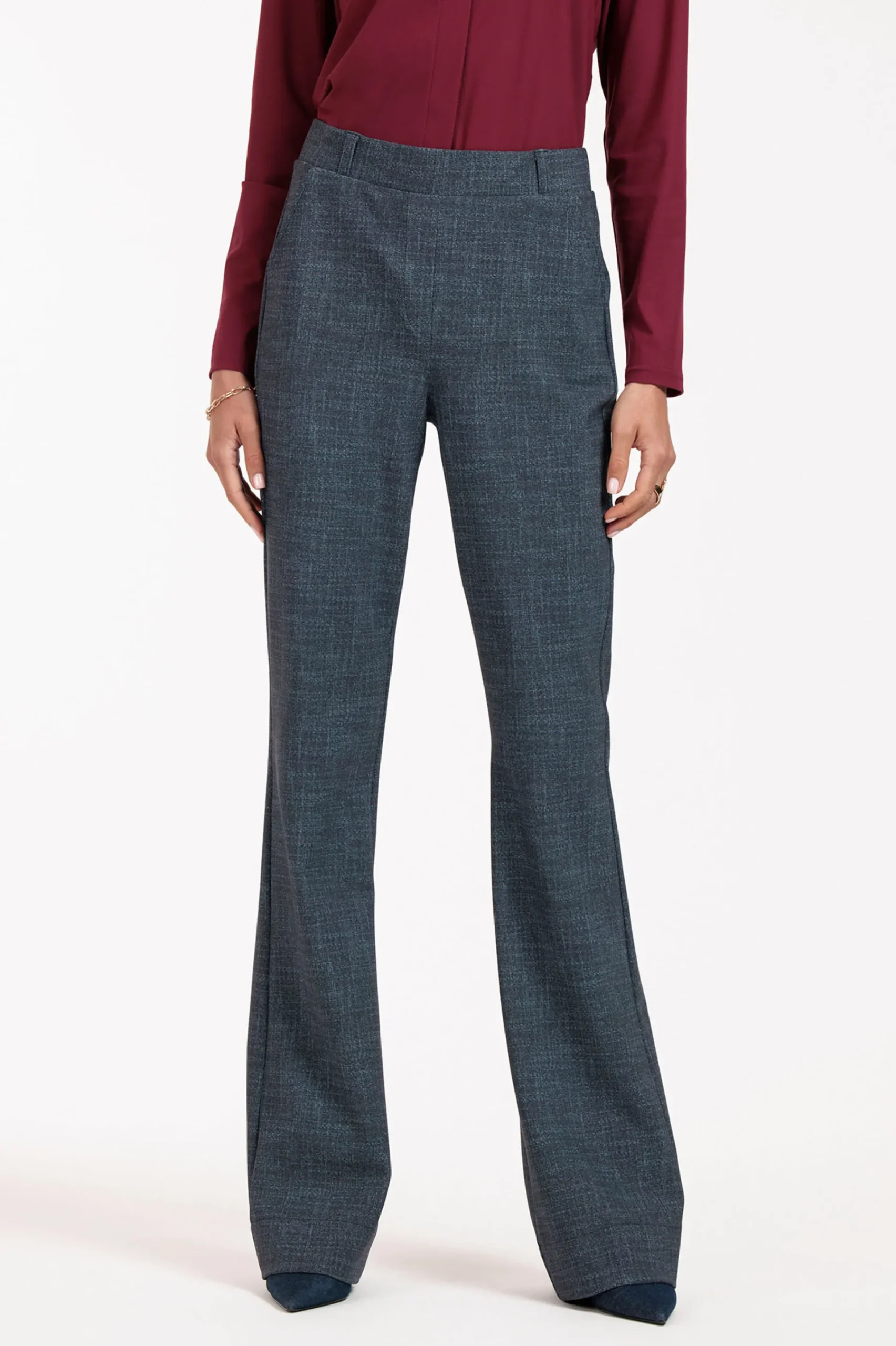 Studio Anneloes Flair LONG bnd dnm tweed trousers -