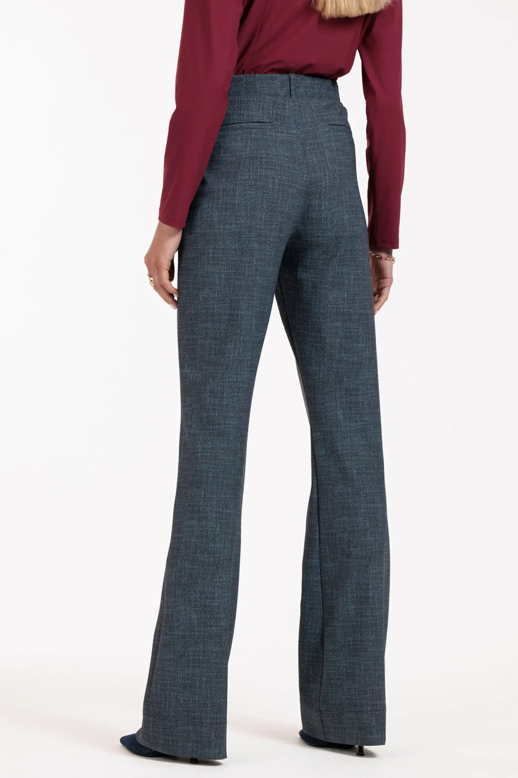 Studio Anneloes Flair LONG bnd dnm tweed trousers -