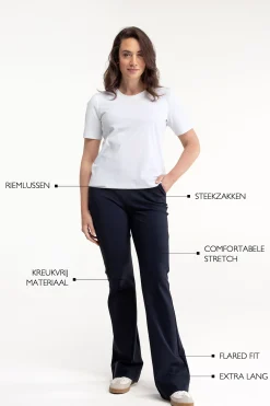 Studio Anneloes Flair LONG bonded trousers -