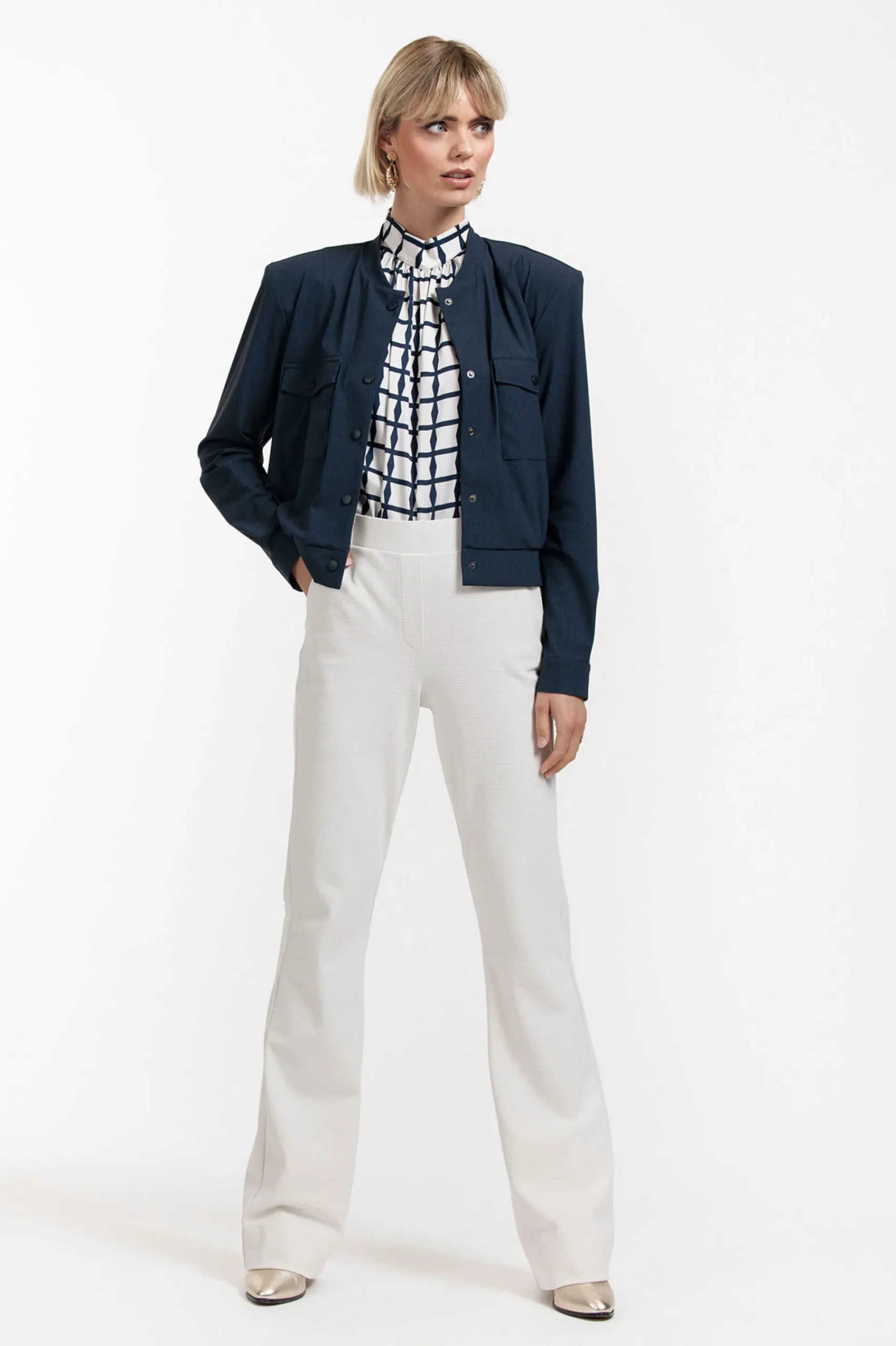 Studio Anneloes Flair LONG structure bnd trousers -