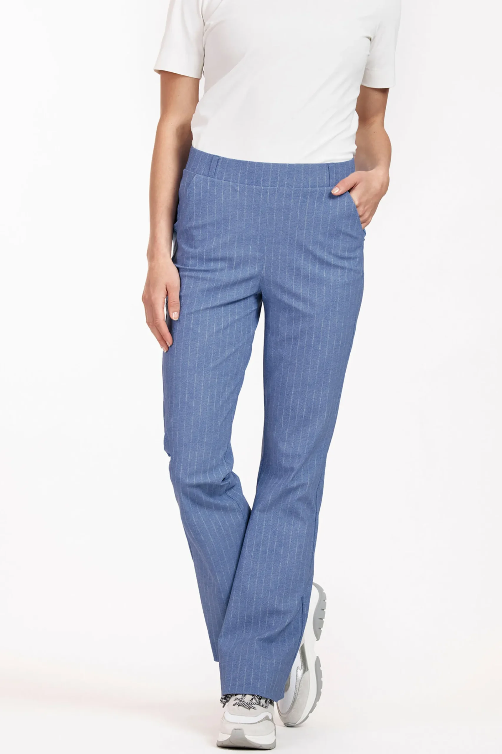Studio Anneloes Flair pinstripe trousers -