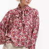 Studio Anneloes Frances flower satin blouse -