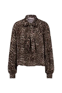 Studio Anneloes Frances satin animal blouse -