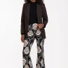 Studio Anneloes Ginger graphic flair trousers -