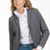 Studio Anneloes Idani grey melee blazer -