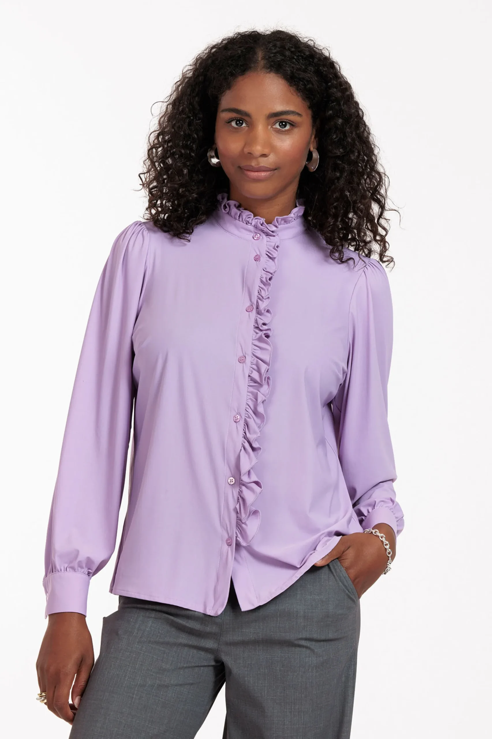 Studio Anneloes Idetta ruffle blouse -