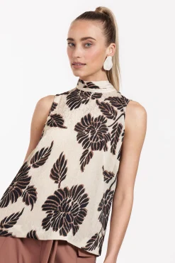 Studio Anneloes Ilsa flower crepe top -