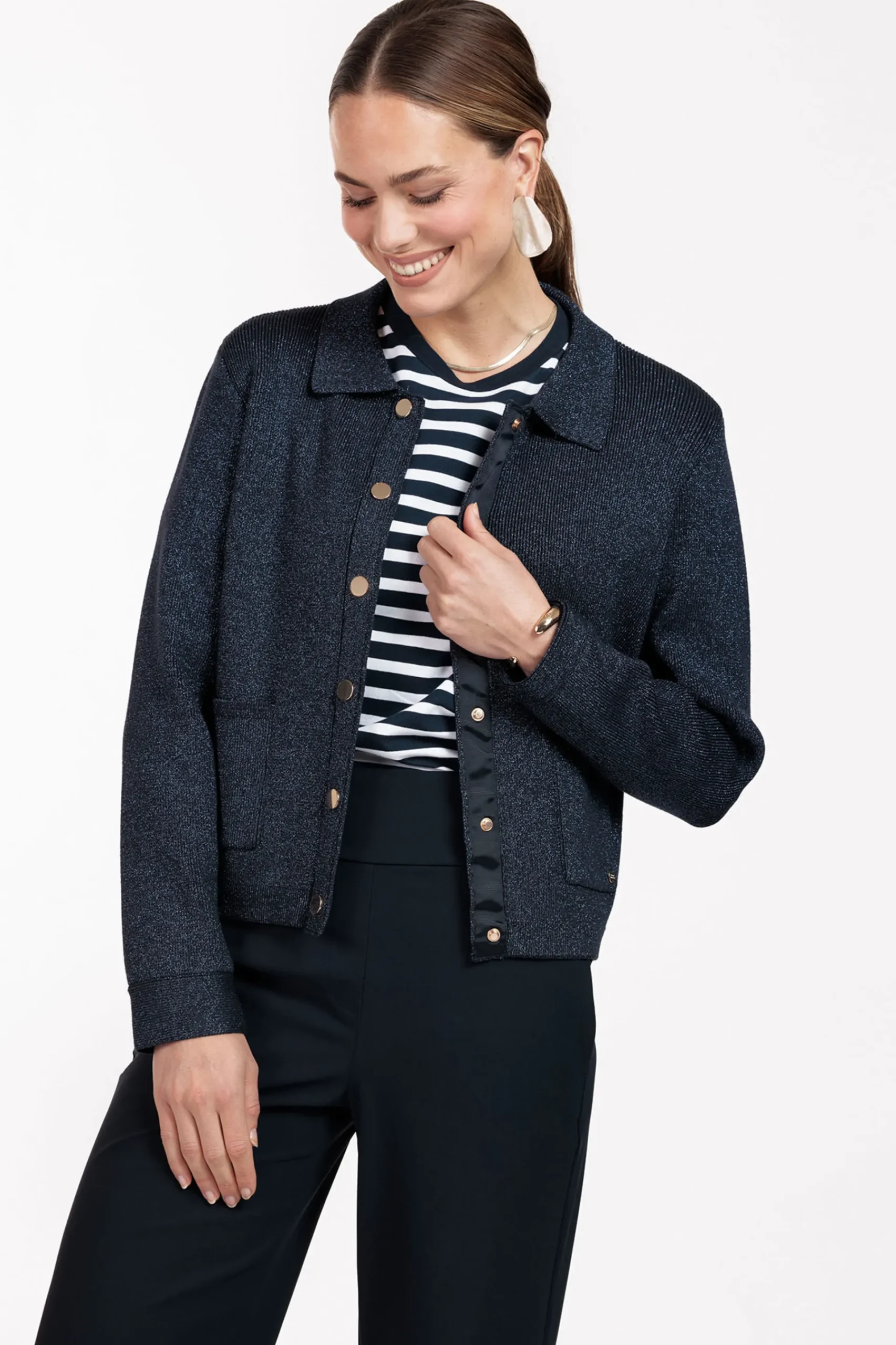 Studio Anneloes Imke lurex cardigan -