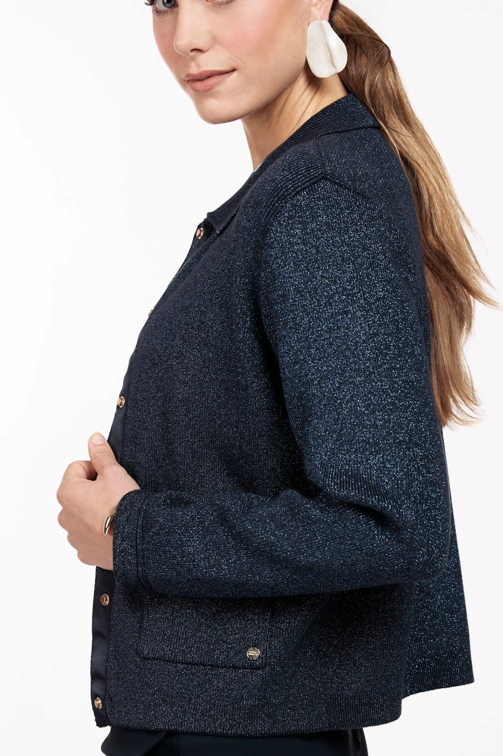Studio Anneloes Imke lurex cardigan -