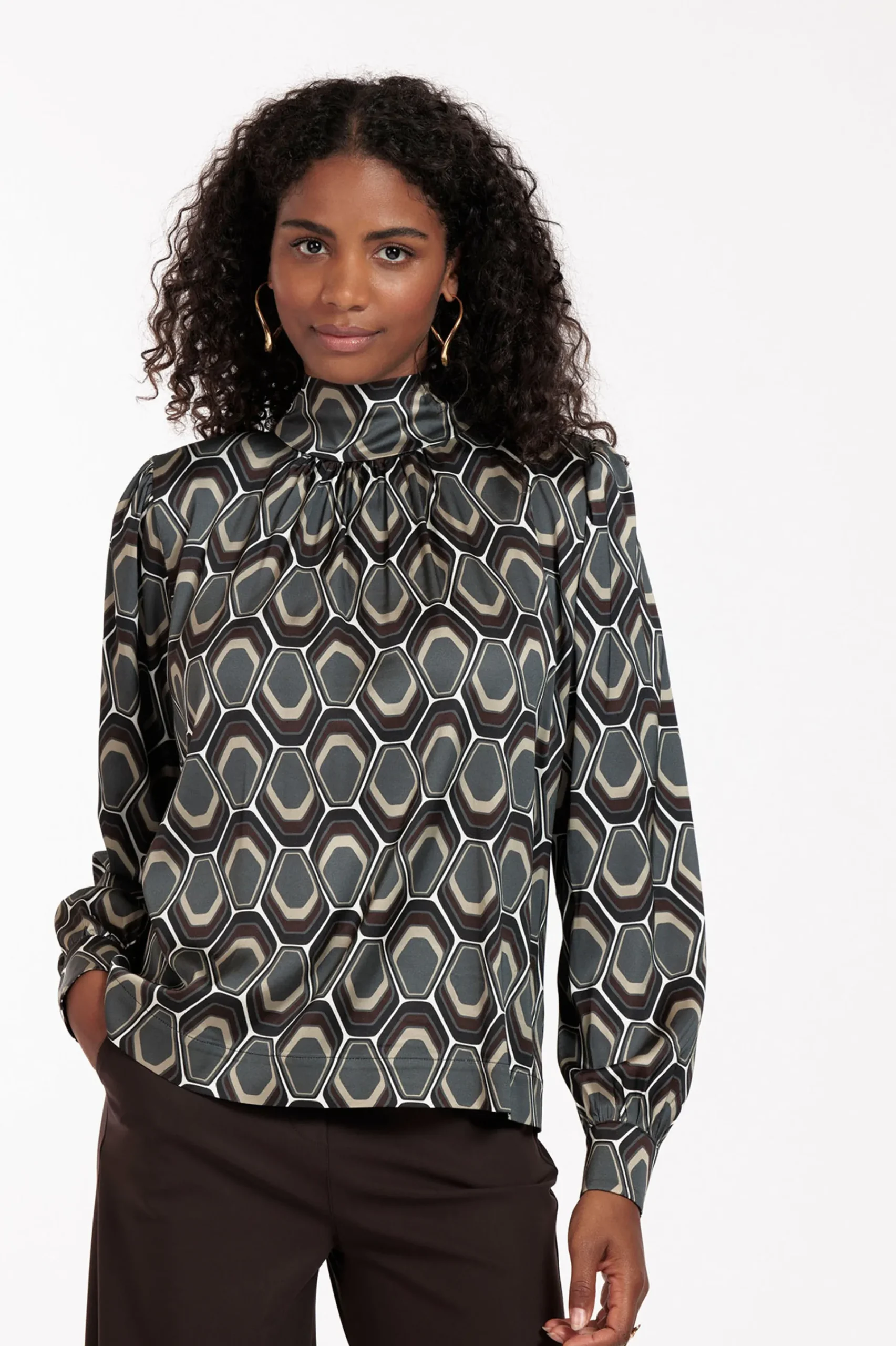 Studio Anneloes Inzie graphic blouse -
