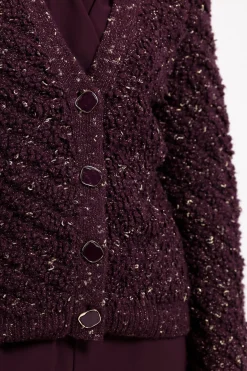 Studio Anneloes Iris chunky glitter cardigan -
