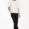 Studio Anneloes Ivory button trousers -